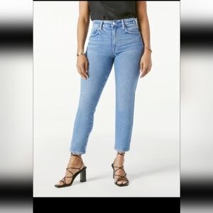 Frame Denim Women's Straight Leg Jeans - Light Blue